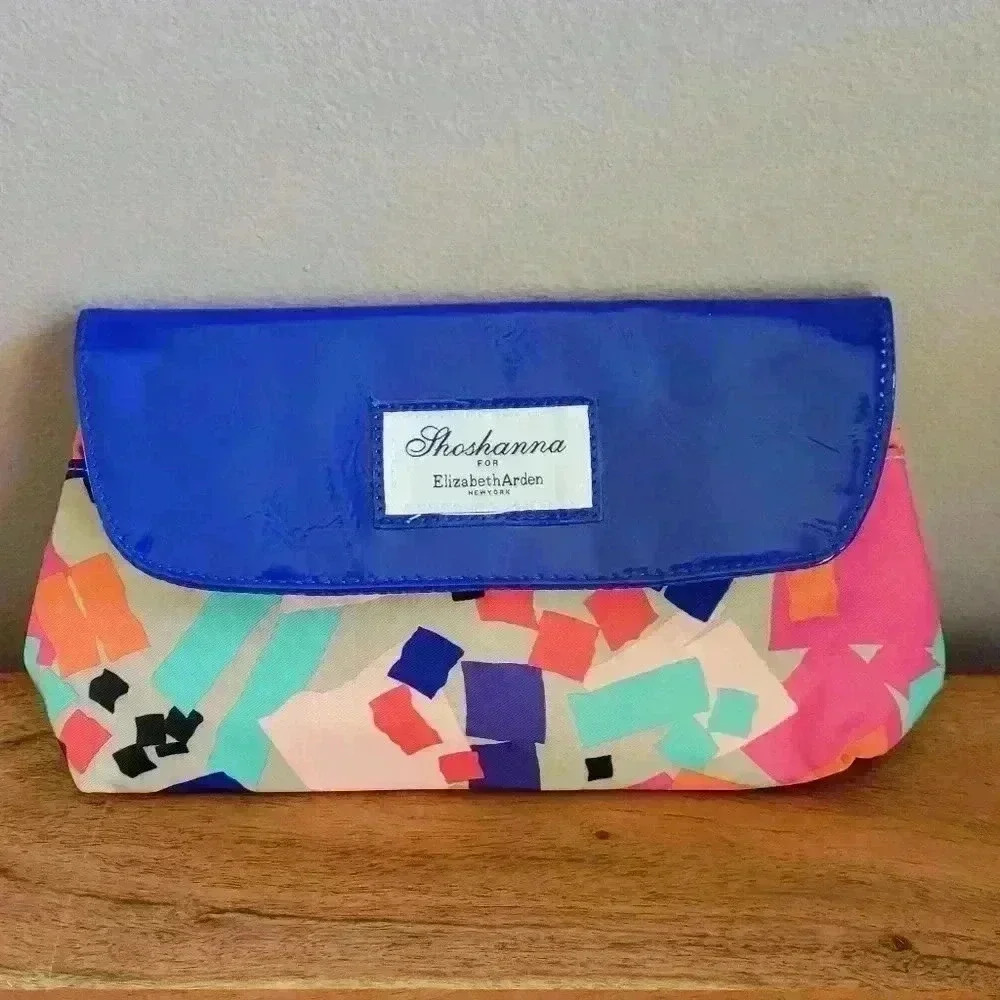Shoshanna For Elizabeth Arden Multi-Color Organizer Make Up Cosmetic Bag